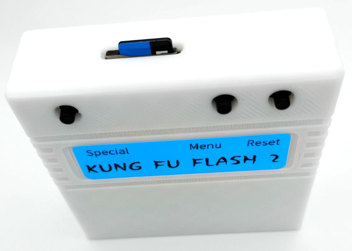 Kung Fu Flash 2 Cartridge for Commodore 64/128 - White Case thumbnail 2